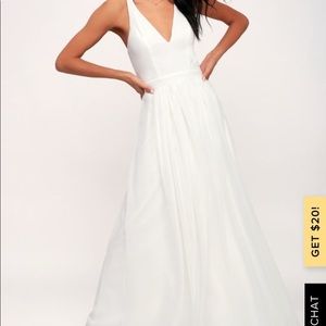 Lulus white wedding dress